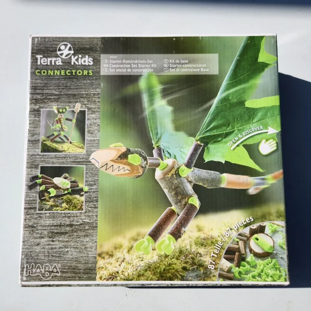 HABA Terra Kids Connectors Backyard Nature Craft Kit STEM ENGINEERING Toy NEW Mo